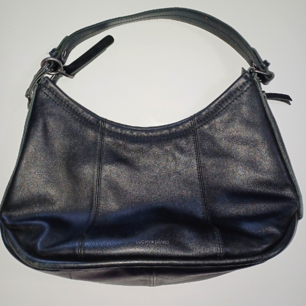 Lucky Brand 90s Black Leather Women's Shoulder Bag
